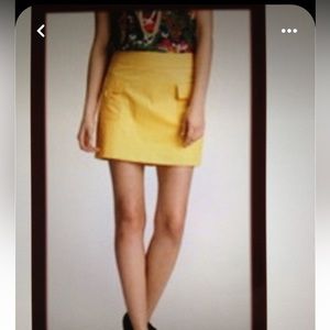 Tory Burch Size 4 bright yellow/goldish short skirt. Separately listed in pink